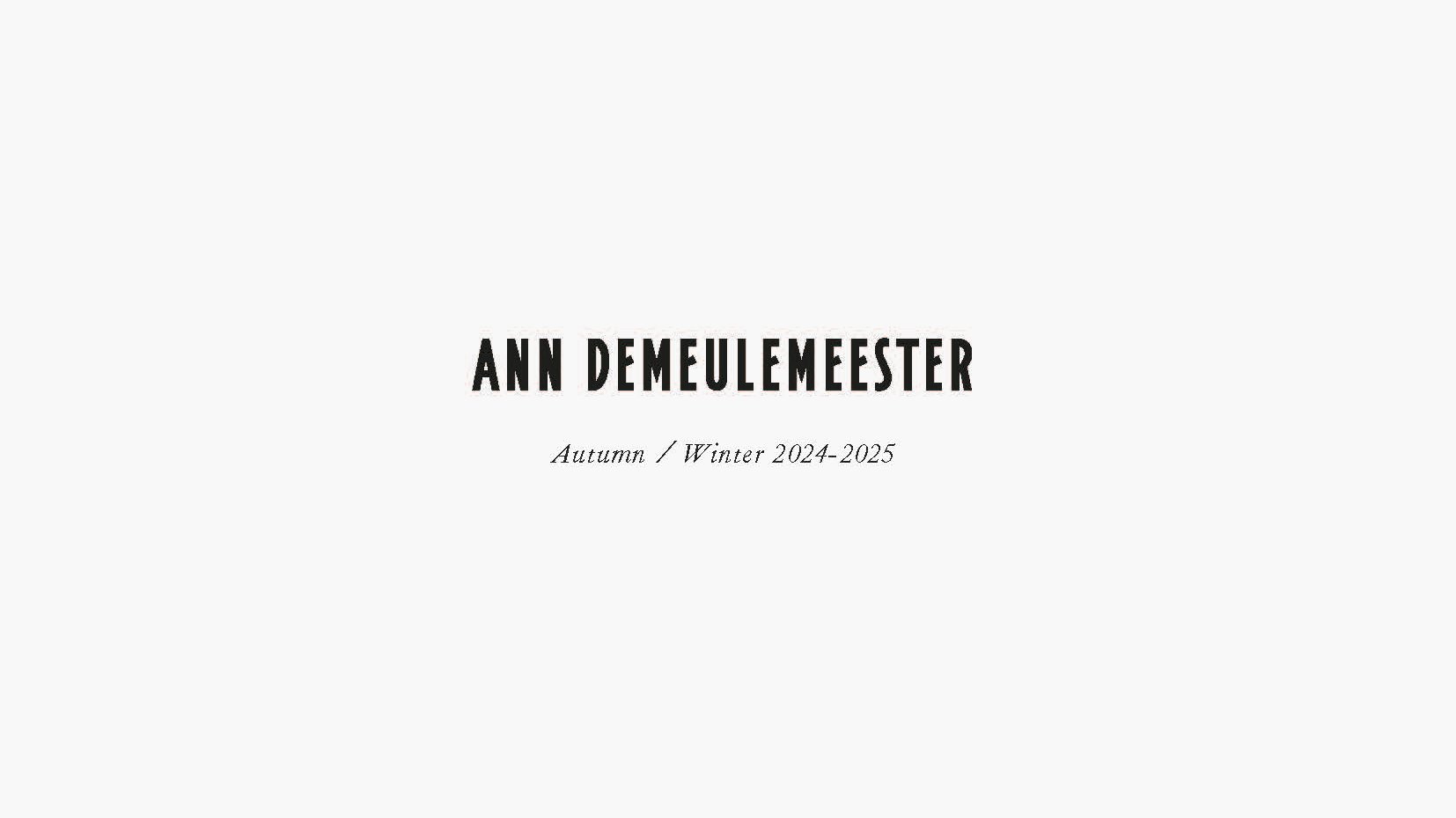 Ann Demeulemeester A/W 24