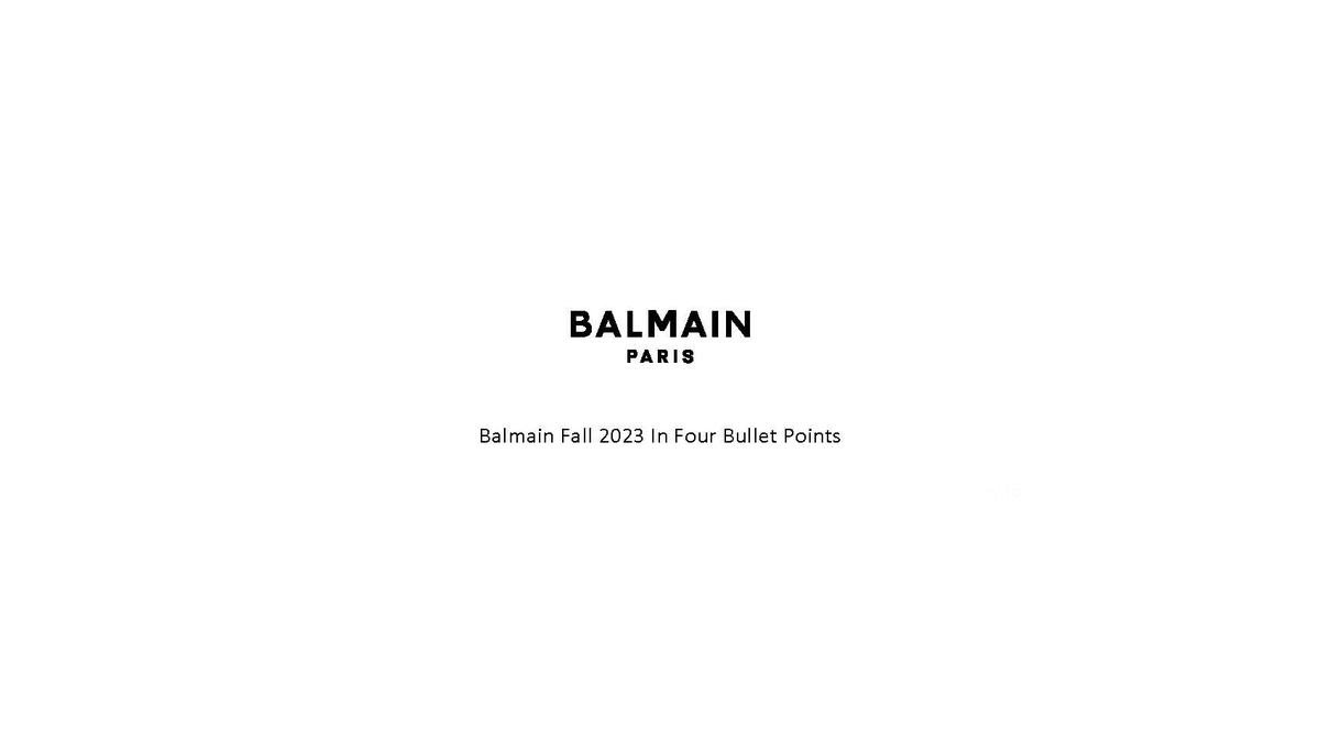 Balmain logo discount 2023