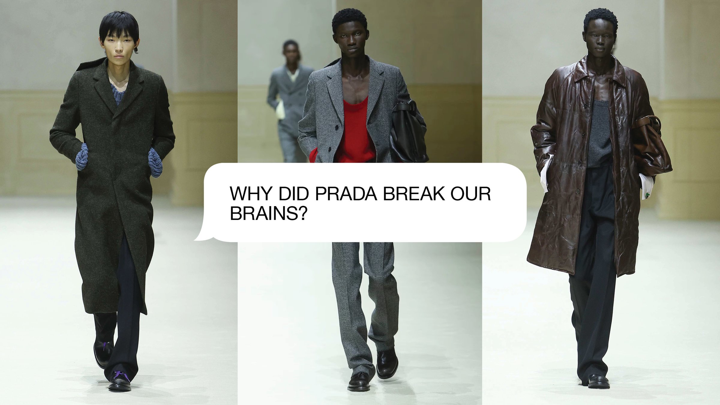 Live Review: Prada A/W 26 Menswear | SHOWstudio
