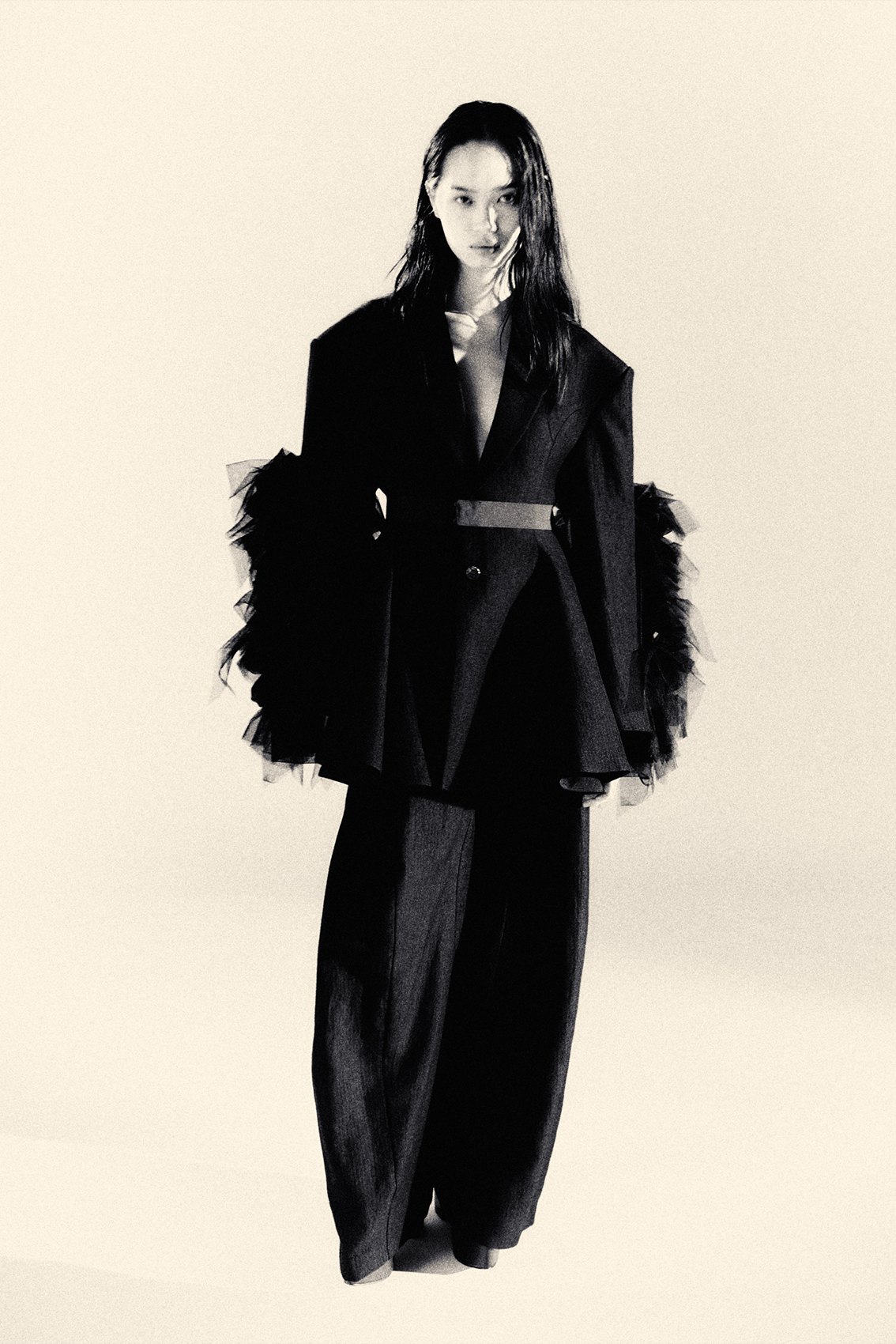 極美品Chika Kisada Tulle MA-1 Blouson Chika Kisada A/W 26 Womenswear | SHOWstudio