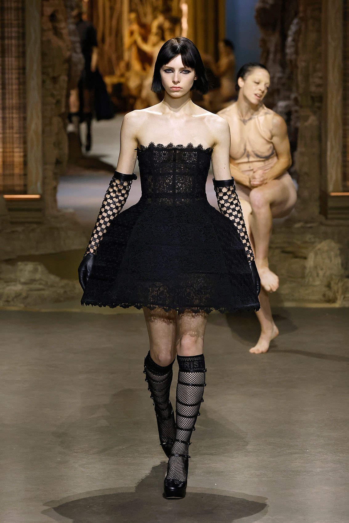 【DIOR】23AW Plan De Paris テクニカル シルク ドレス DIOR | ベルト付き ミディ シャツドレス Plan de Paris コットン