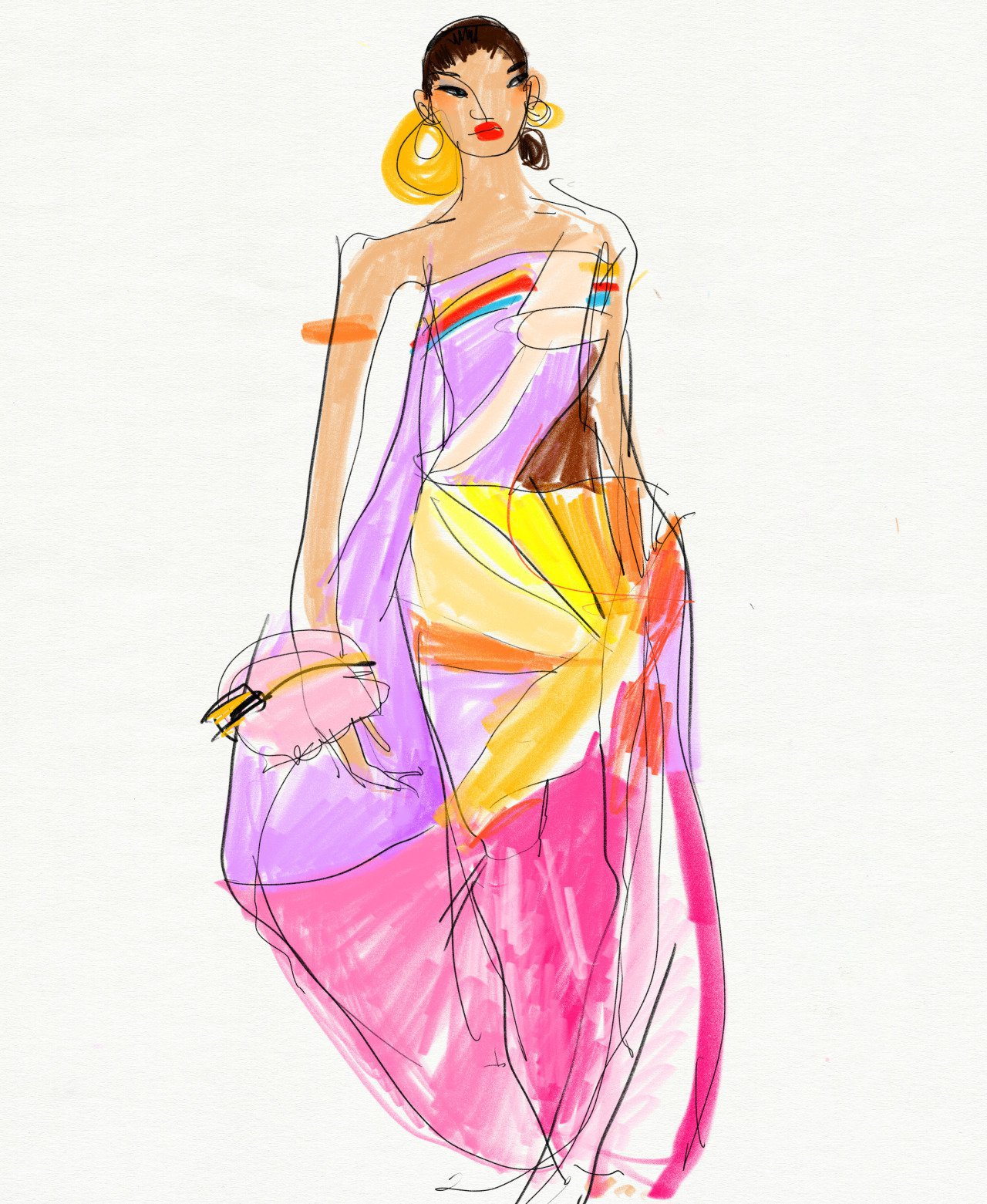 Fashion Illustration: Fendi S/S 22 Womenswear | SHOWstudio