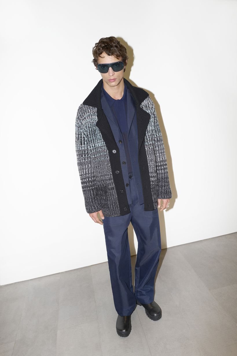 MISSONI - MISSONI ダウンジャケット MISSONI Dégradé quilted bouclé-knit hooded down jacket | THE