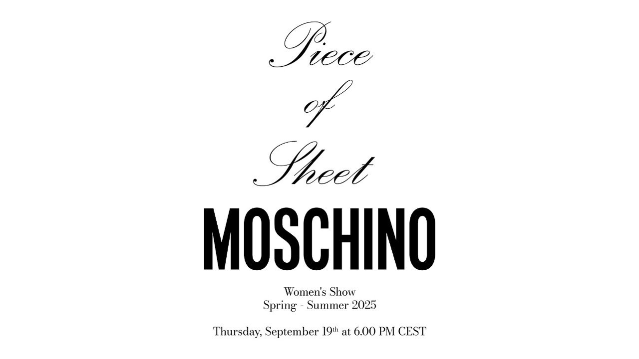 Press Release: Moschino S/S 25 | SHOWstudio
