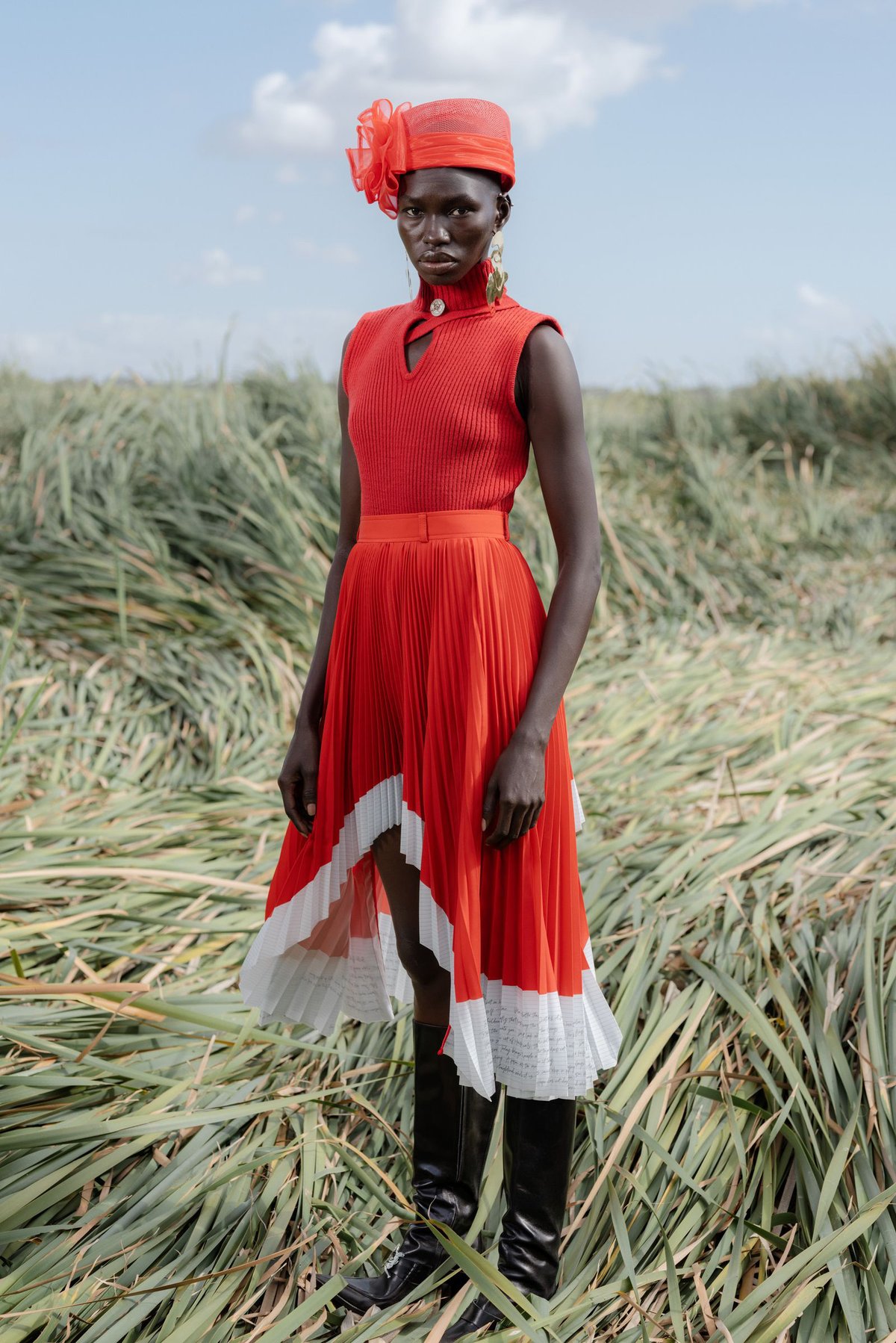 thebe magugu 2023AW スカート Thebe Magugu A/W 23 Womenswear | SHOWstudio