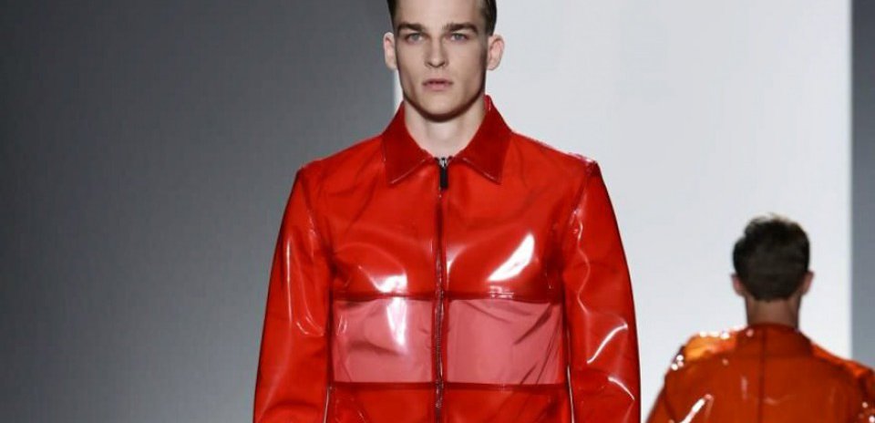 Calvin klein pvc on sale coat