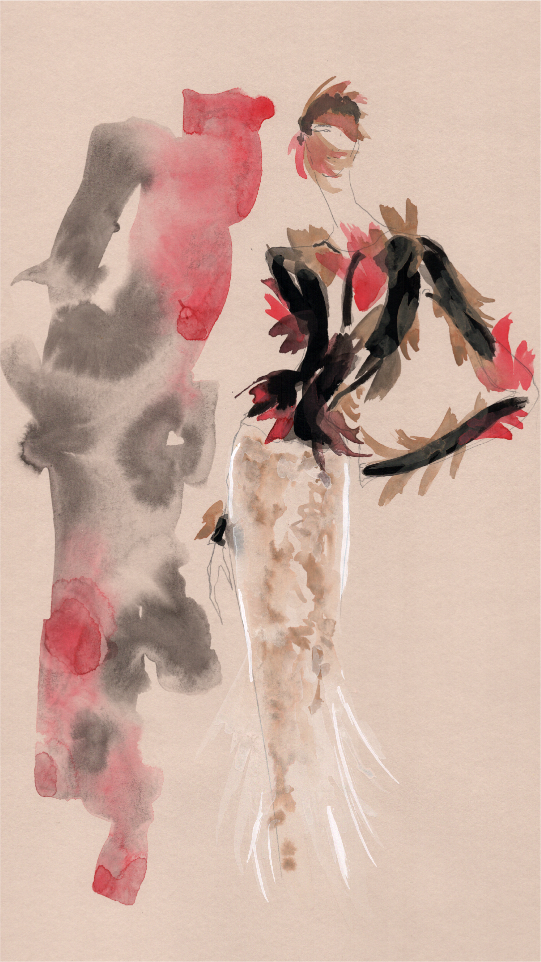 Fashion Illustration: Viktor & Rolf A/W 25 Haute Couture | SHOWstudio