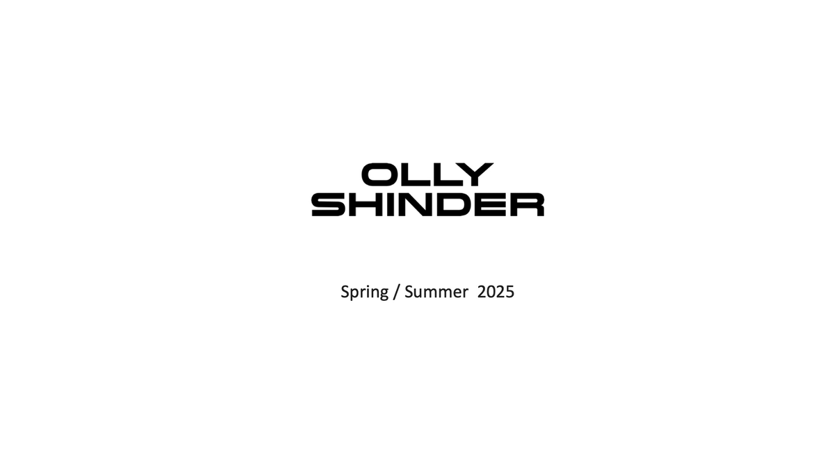 Press Release: Olly Shinder S/S 25 | SHOWstudio