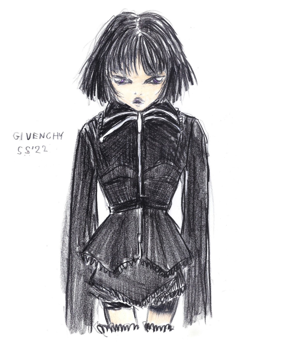 Fashion Illustration: Givenchy S/S 22 | SHOWstudio