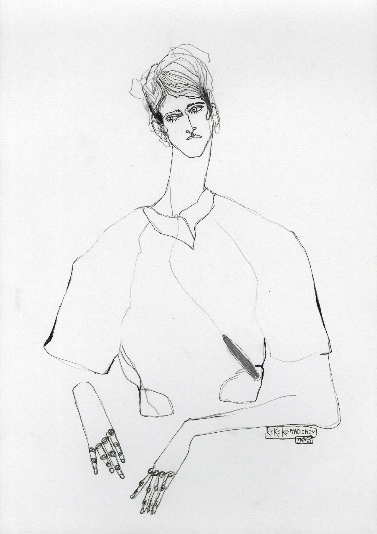 Fashion Illustration: Kiko Kostadinov A/W 18 Menswear